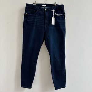 Good American Dark Indigo High-Rise Jeans